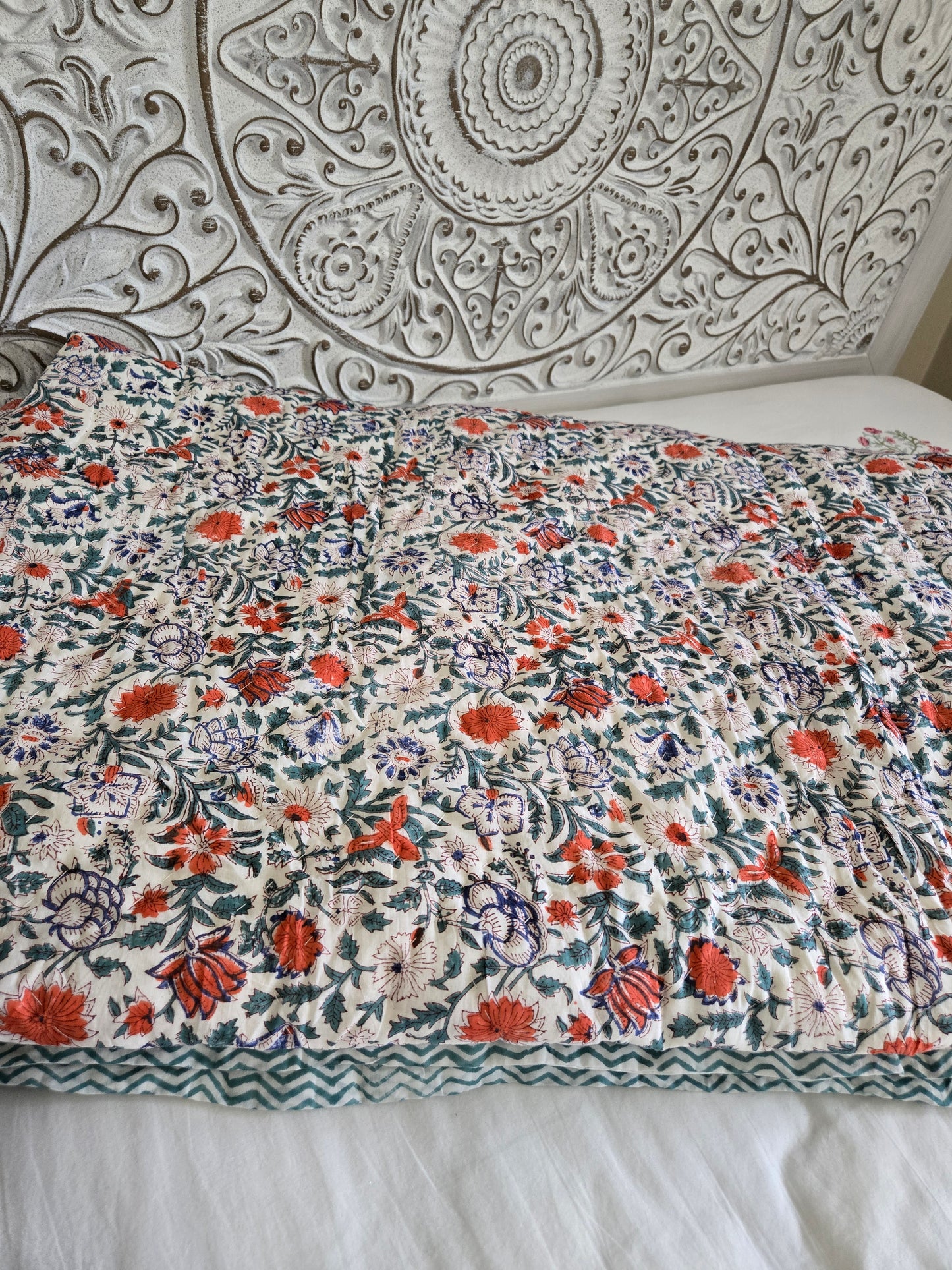 Garden Reverie - King Size Reversible Quilt