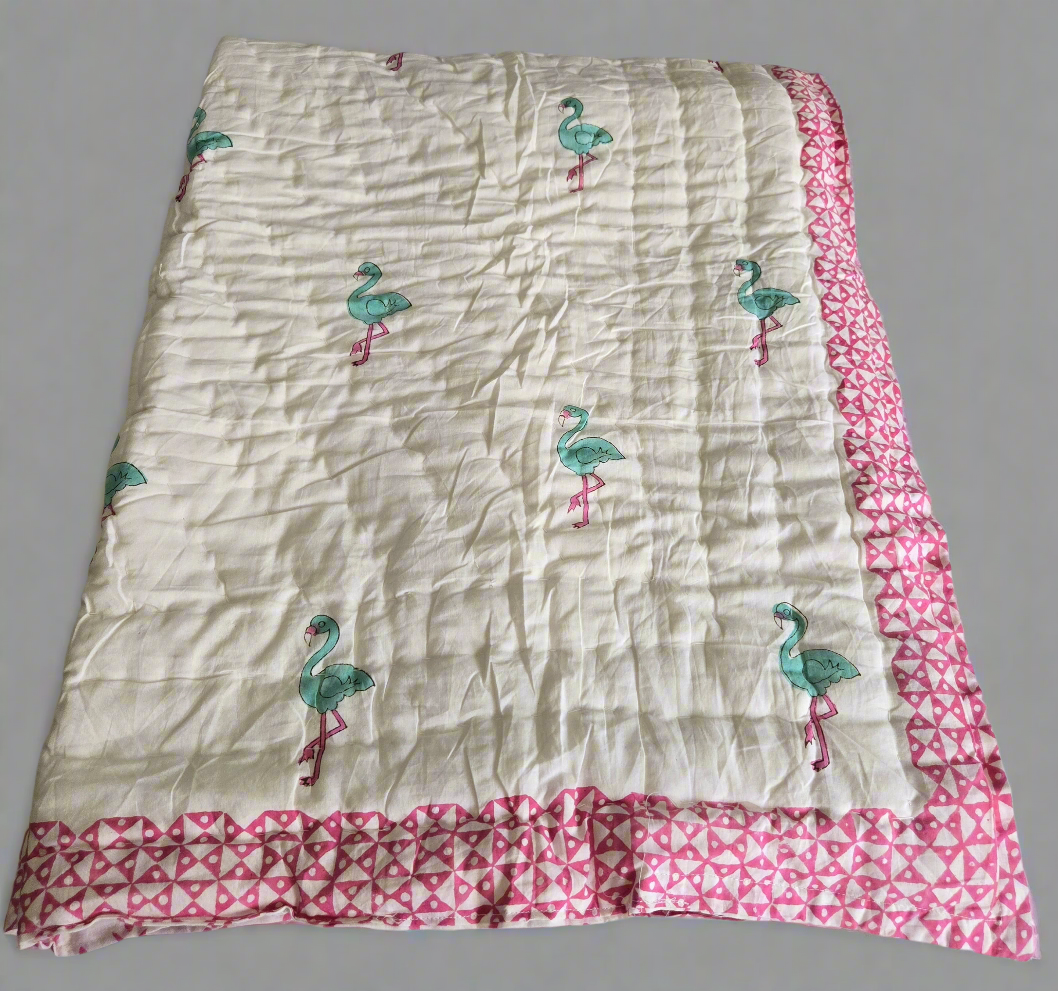 Flamingo Parade Reversible Quilts