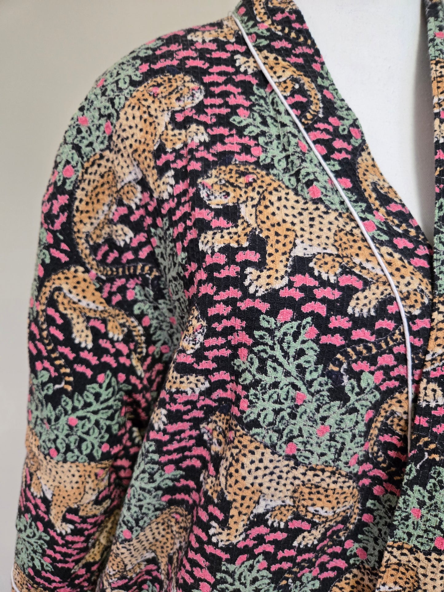 Midnight Safari – Cotton Waffle Robe