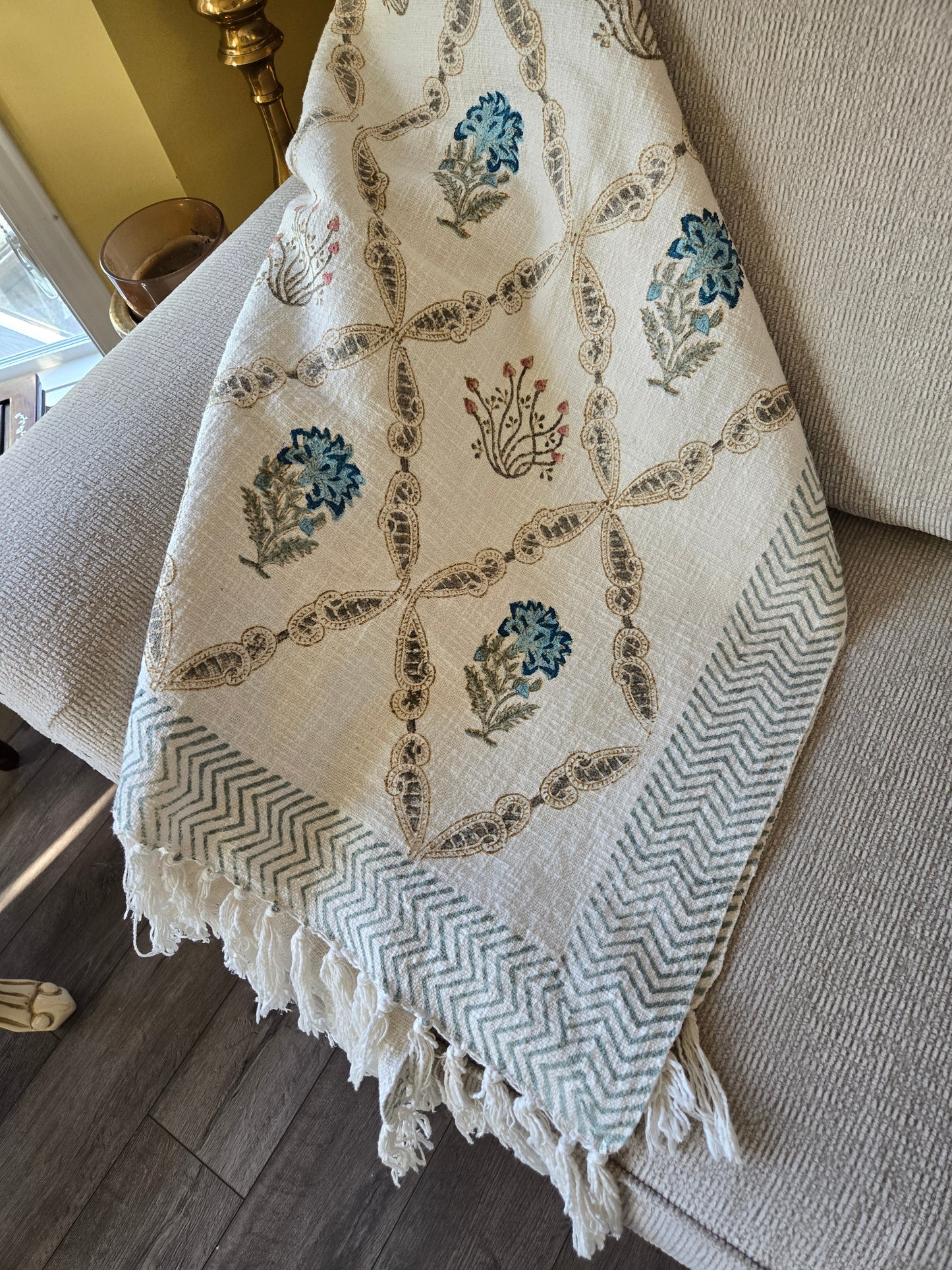 Blue Meadow Throw