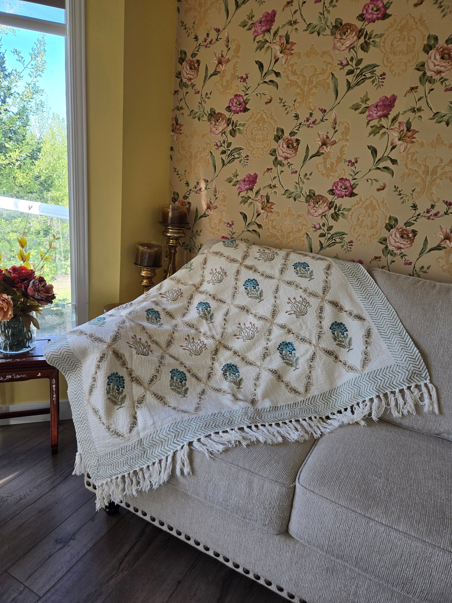 Blue Meadow Throw