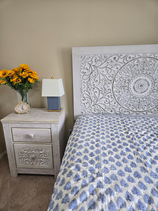 Indigo Grove Quilt - Twin Size