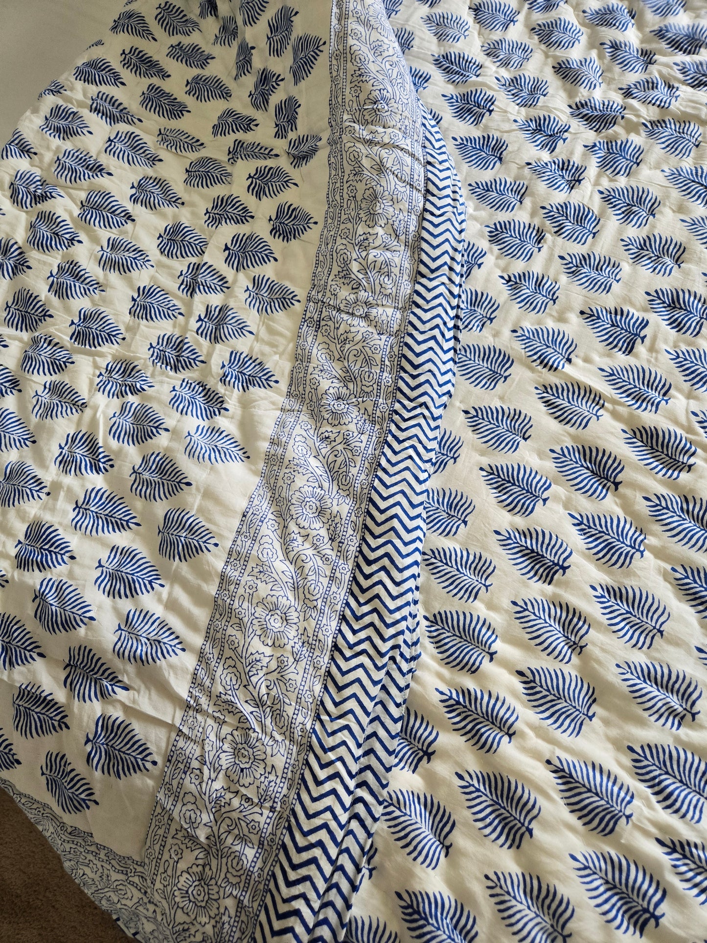 Indigo Grove Quilt - Twin Size