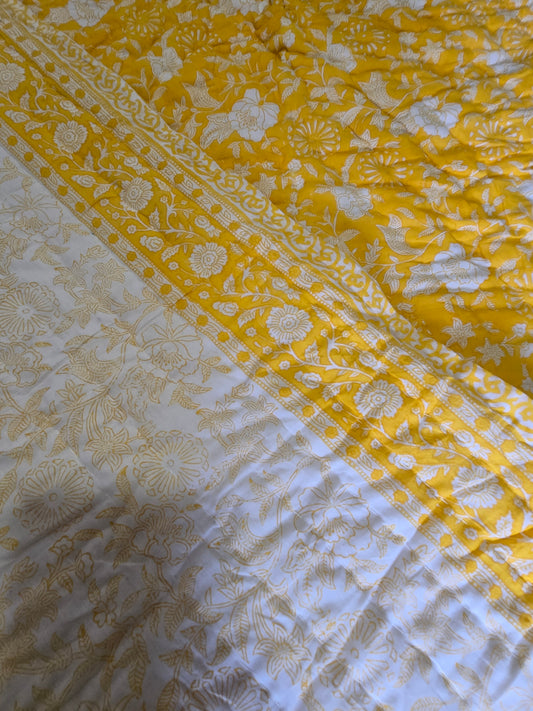 Sunkissed Meadow Reversible Quilt  - Queen Size