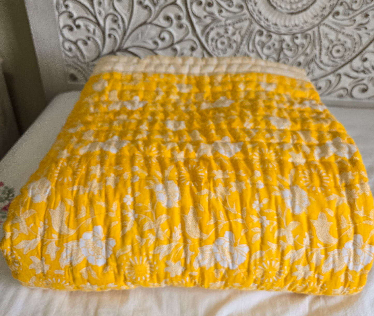 Sunkissed Meadow Reversible Quilt  - Queen Size