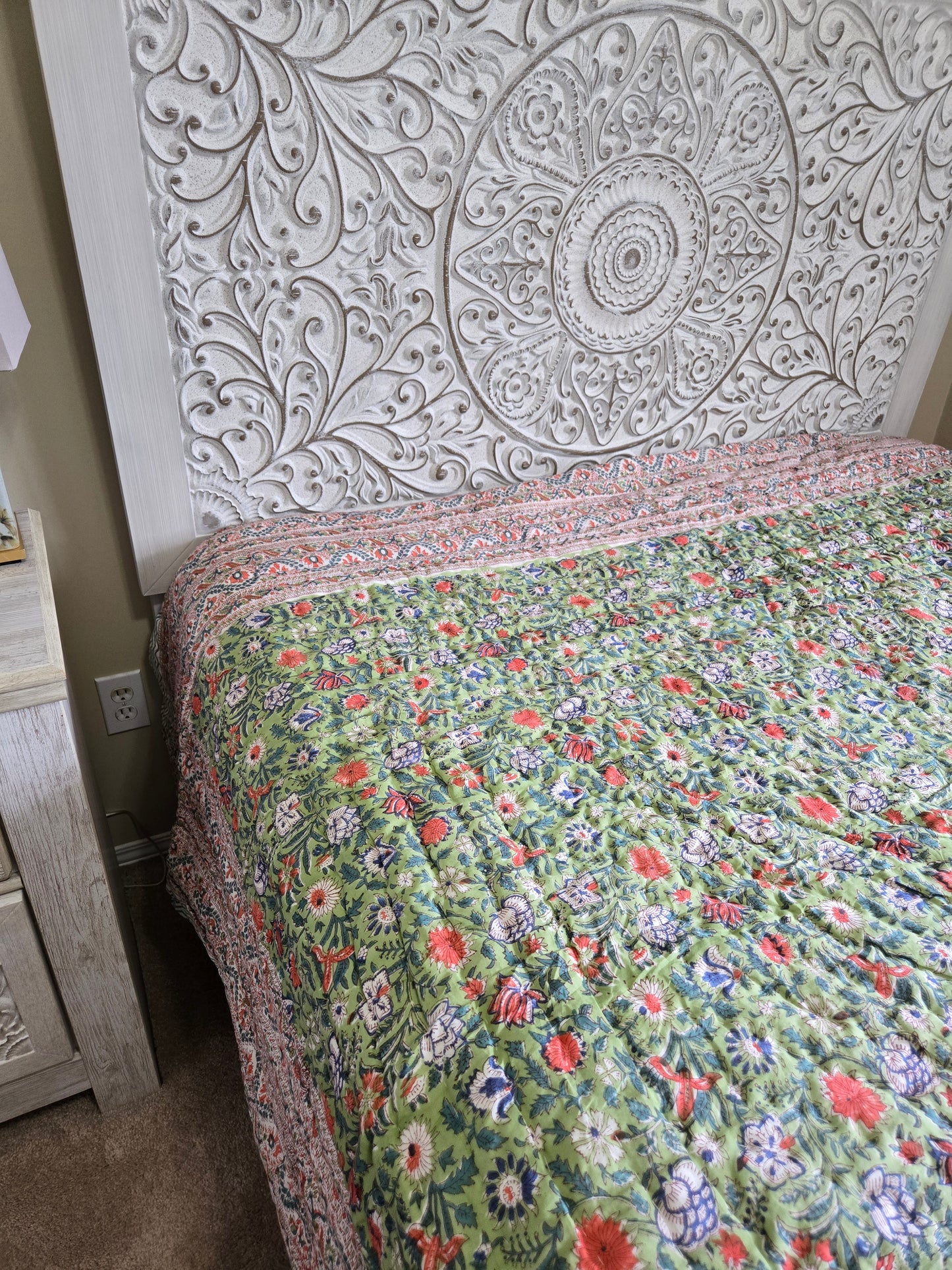 Garden Reverie - King Size Reversible Quilt