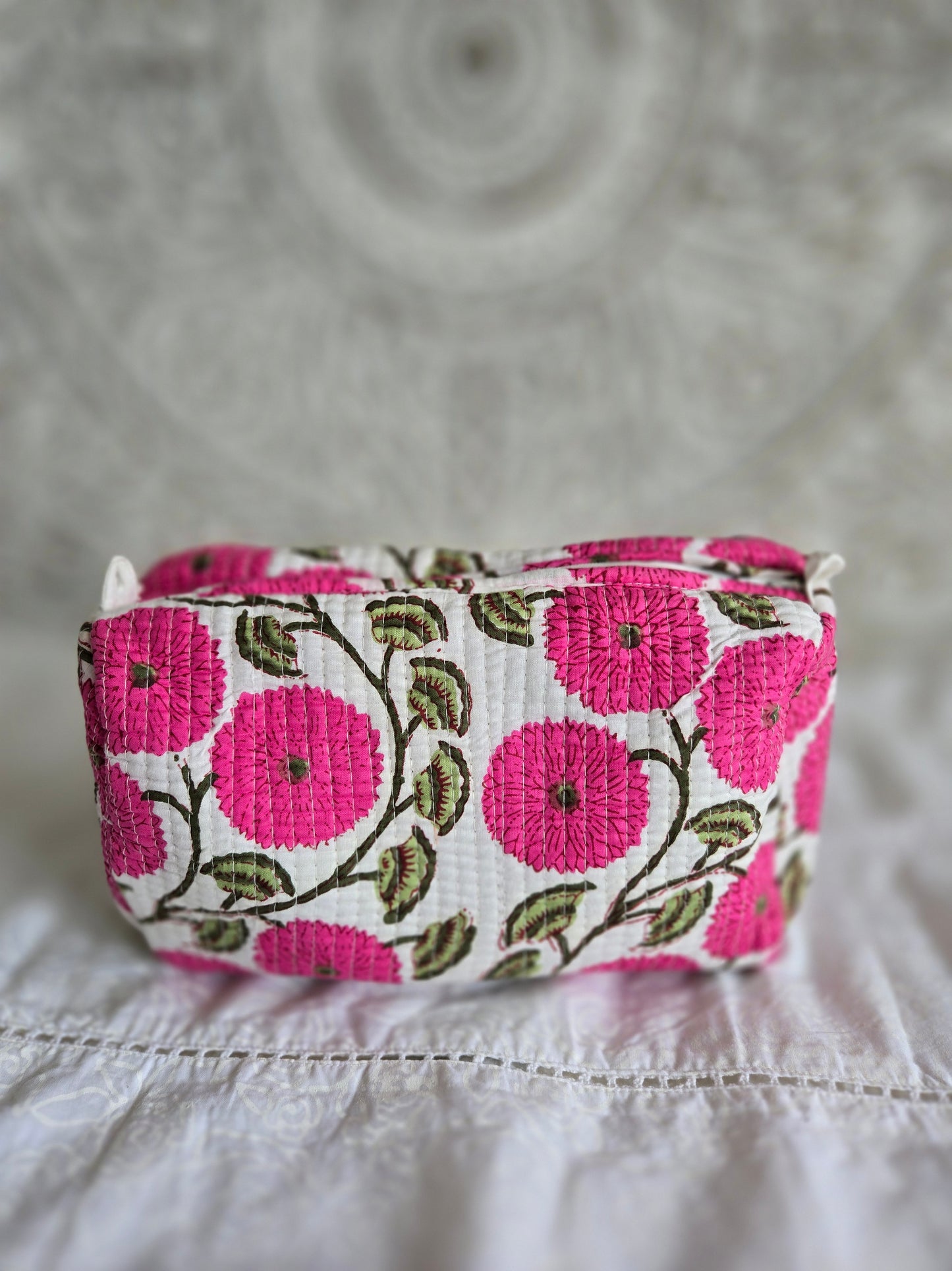 Blossom Pop Quilted Pouch Set