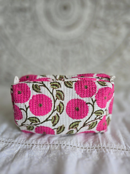 Blossom Pop Quilted Pouch Set