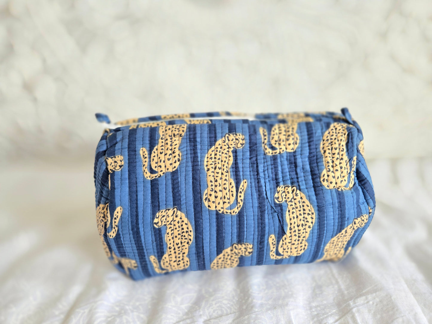 Cheetah Chase Quilted Pouch Set