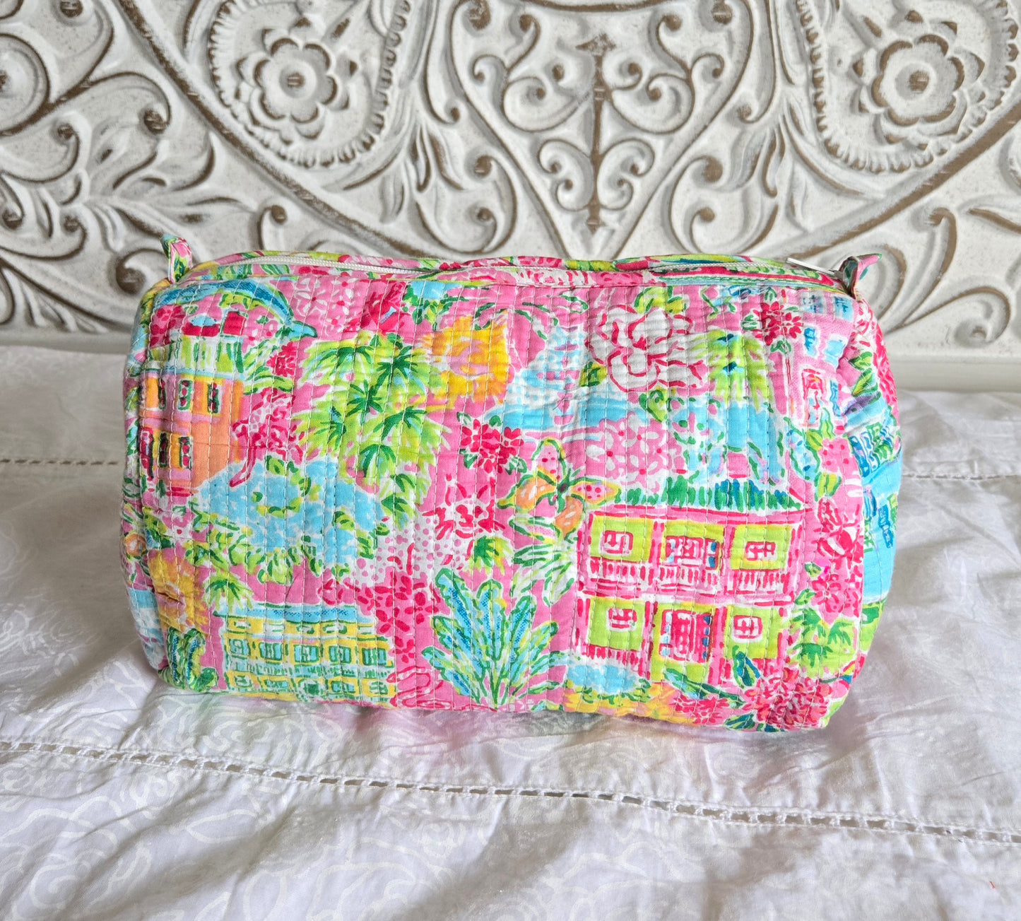 Island Carnival Quilted Pouch Set