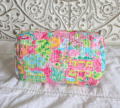 Island Carnival Quilted Pouch Set