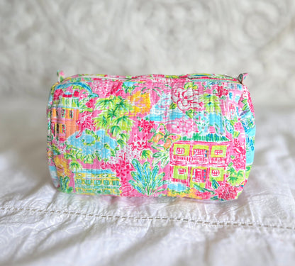 Island Carnival Quilted Pouch Set