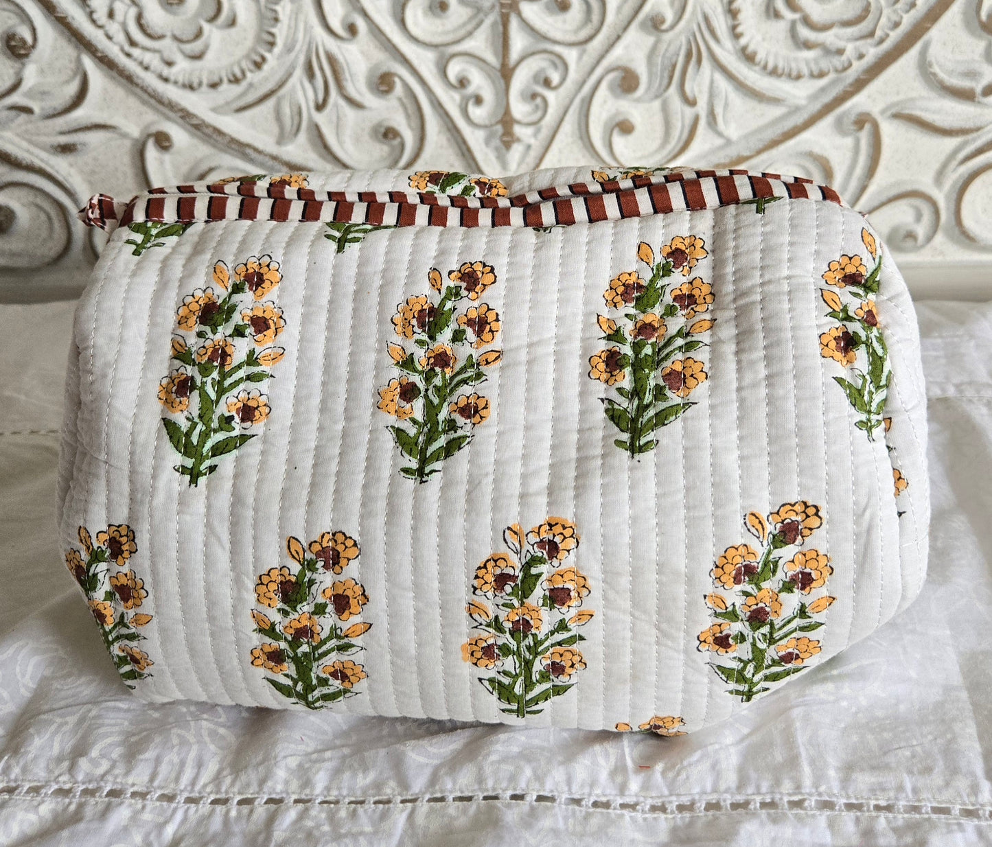Wildflower Whisper Quilted Pouch Set
