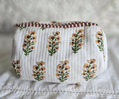 Wildflower Whisper Quilted Pouch Set