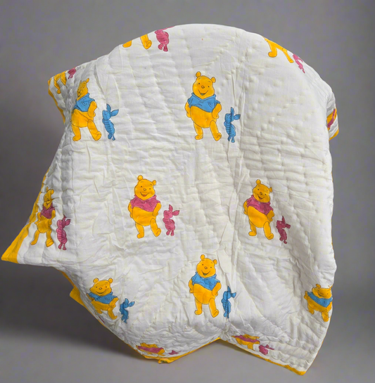 Winnie & Piglet Reversible Quilt