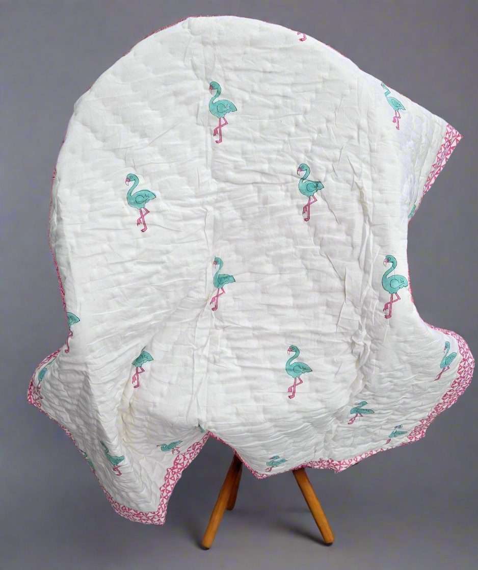 Flamingo Parade Reversible Quilts