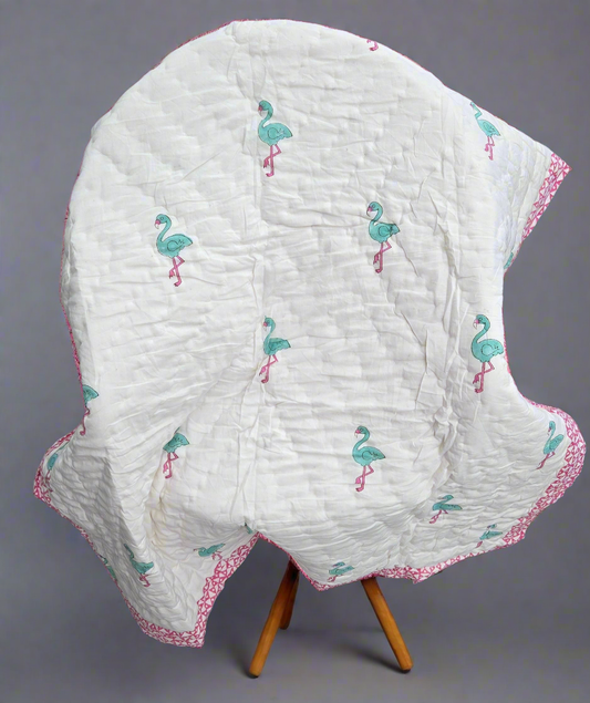 Flamingo Parade Reversible Quilts
