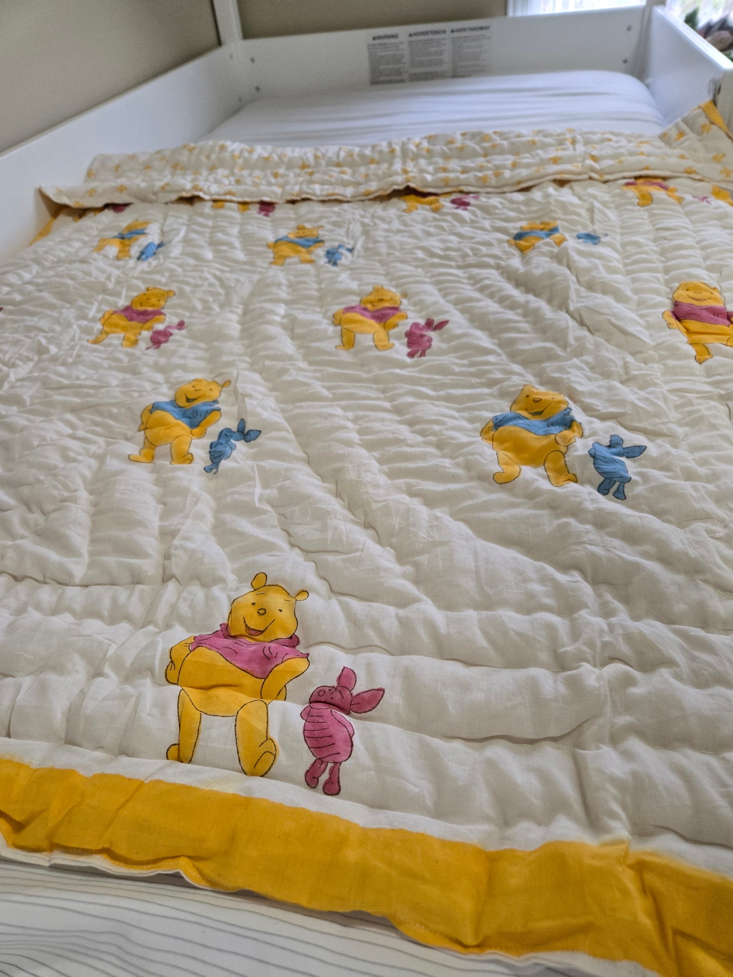 Winnie & Piglet Reversible Quilt