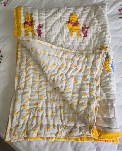 Winnie & Piglet Reversible Quilt