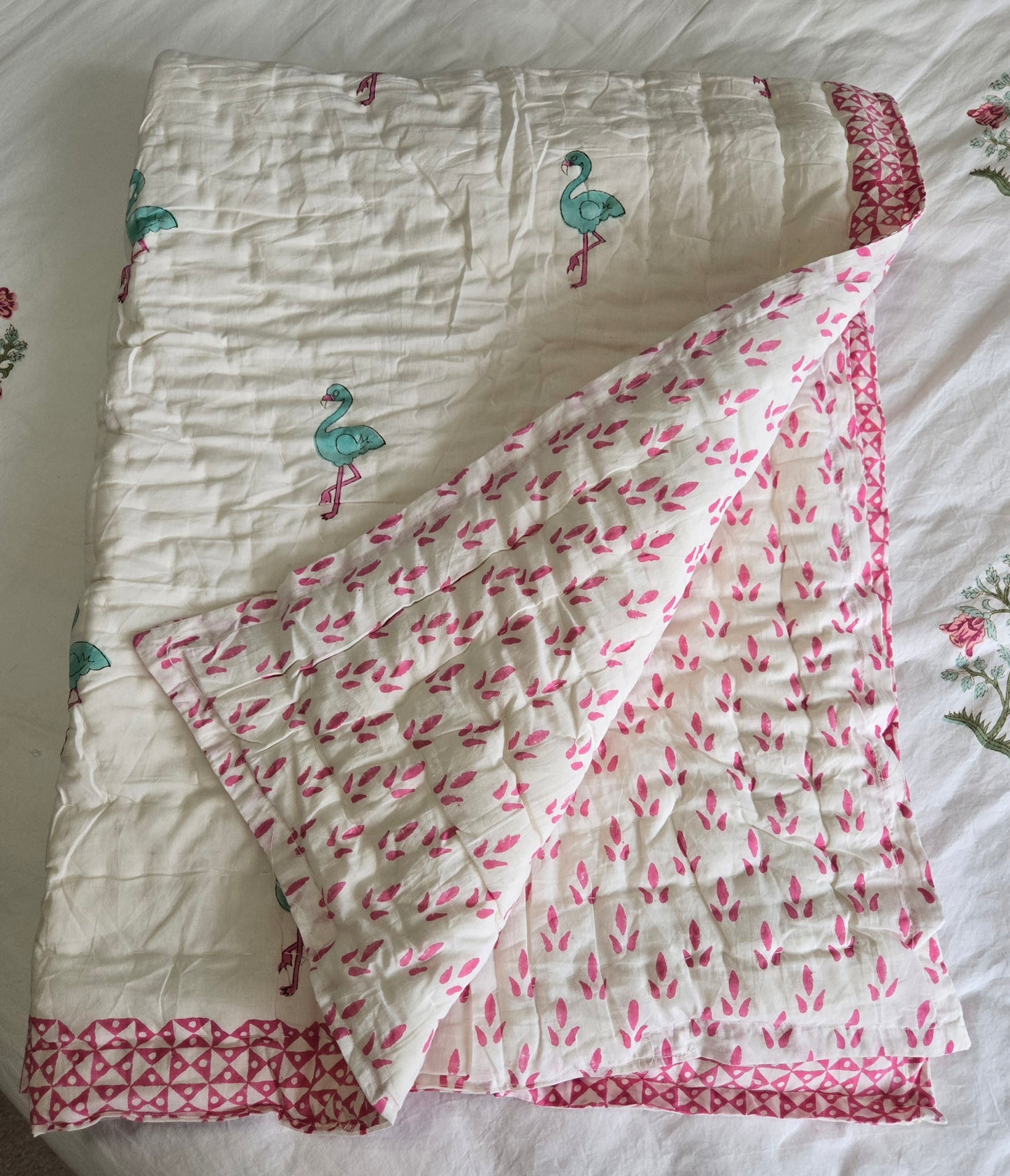 Flamingo Parade Reversible Quilts